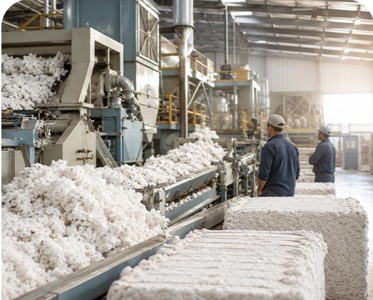 Cotton gin processing facility
